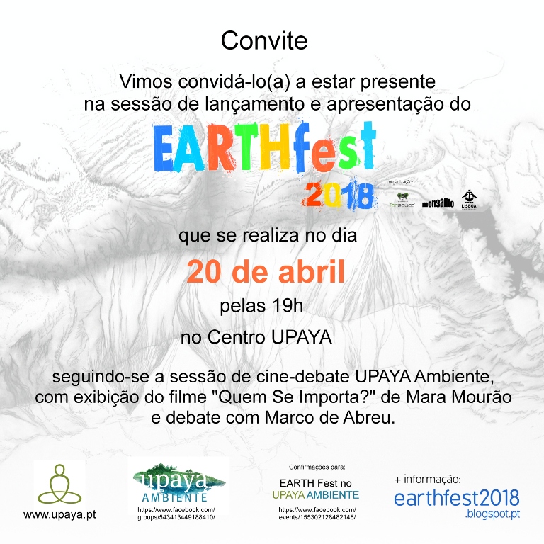 EARTHfest2018 convite digital lancamento