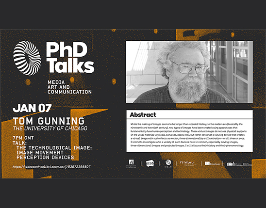 Ph.D. Talk: Tom Gunning 7 Janeiro