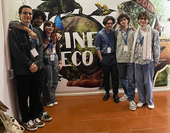 Alunos de cinema no evento CineEco