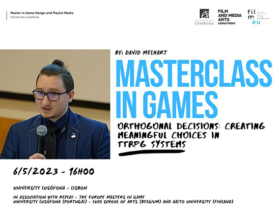 Masterclass in Games with David Melhart